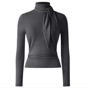 NWT OGL Gray Scarf Top